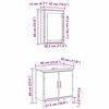vidaXL Komplet pohištva za kopalnico 2 pcs Rjava 60 x 30 x 60 cm