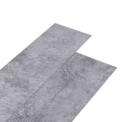 vidaXL PVC talne plošče 5,02 m² 2 mm samolepilne cementno sive