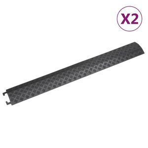 vidaXL Za&scaron;čitna klančina za kable 2 kosa 98,5 cm črne barve
