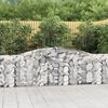 vidaXL Obokane gabion ko&scaron;are 5 kosov 400x30x100/120cm pocinkano železo