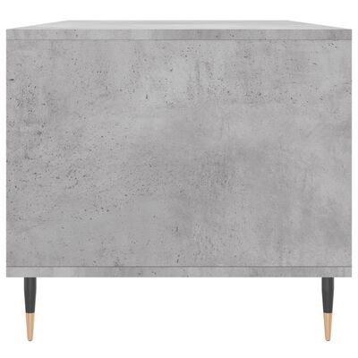 vidaXL Klubska mizica betonsko siva 90x49x45 cm inženirski les