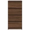 vidaXL Komoda rjavi hrast 37,5x35x76 cm inženirski les