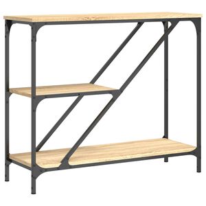 vidaXL Konzolna mizica sonoma hrast 88,5x30x75 cm inženirski les