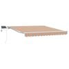 vidaXL Vlečna tenda večbarvno 300 x 250 cm Tkanina in aluminij