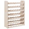 vidaXL Stojalo za vino 67,5x25x87 cm trdna borovina