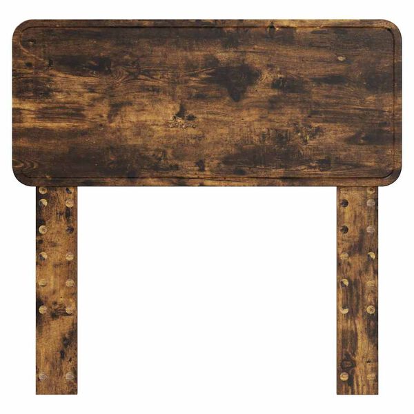 vidaXL Vzglavje z vzglavjem Dimljeni oreh 80 cm Konstruiran les