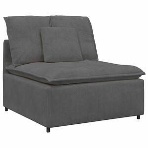 vidaXL Modularni kavč z blazinami temno siv 100 cm