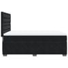 vidaXL Box spring postelja z vzmetnico črna 160x200 cm žamet