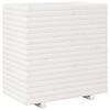 vidaXL Vrtno cvetlično korito belo 70x40x72,5 cm trdna borovina