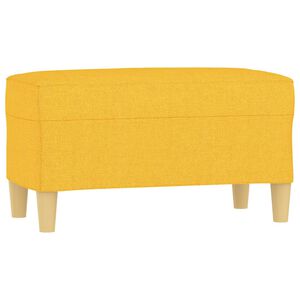vidaXL Klop svetlo rumena 70x35x41 cm blago