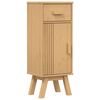 vidaXL Kopalni&scaron;ka omarica Olden Rjava 35 x 30 x 90 cm Trden borov les