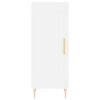 vidaXL Visoka omara bela 34,5x34x180 cm inženirski les