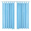 vidaXL Zavese iz mikro satena 2 kosa z zankami 140x225 cm turkizne