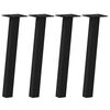 vidaXL Noge za klubsko mizico 4 kosi črne 42 cm jeklo