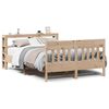 vidaXL Posteljni okvir brez vzmetnice 140x190 cm trdna borovina