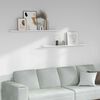 vidaXL Stenska polica 2 pcs Beli marmor 115 x 9 x 3 cm Konstruiran les