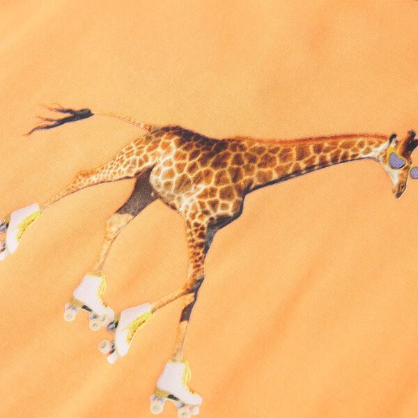 Otro&scaron;ka majica s kratkimi rokavi živo oranžna 128