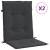 vidaXL Blazine za vrtne stole 2 kosa črne 100x50x3 cm oxford tkanina