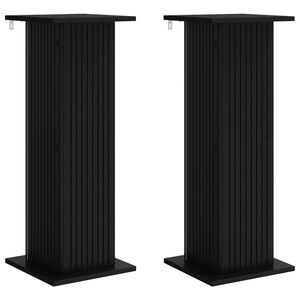 vidaXL Stojalo za rastline 2 kos Črna 30,5 x 30 x 80,5 cm