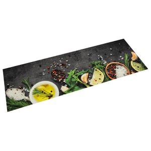 vidaXL Kuhinjska preproga pralna začimbe 45x150 cm žamet