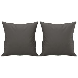 vidaXL Okrasna blazina 2 kosa siva 40x40 cm umetno usnje