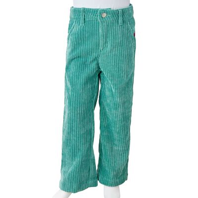 Otroške hlače žamet mint zelena 92