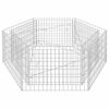 vidaXL &Scaron;estkotna visoka greda gabion 160x140x50 cm