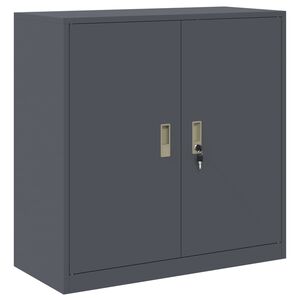 vidaXL Omarica za shranjevanje Antracit 90 x 40 x 90 cm Jeklo