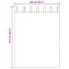 vidaXL Voile zavese z zankami 2 kosa Bela 140x175 cm