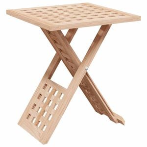 vidaXL Klubska miza Rjava 33 x 33 x 40,5 cm Masivno ore&scaron;no les