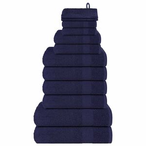 vidaXL 12-delni komplet brisač FROGN temno moder 360 g/m&sup2;