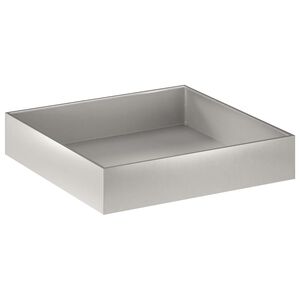 vidaXL Vrtni lonček Srebrna 80 x 80 x 20 cm Nerjaveče jeklo