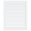 vidaXL Vrata za omarico z letvicami bela 61,5x49,4 cm trdna borovina