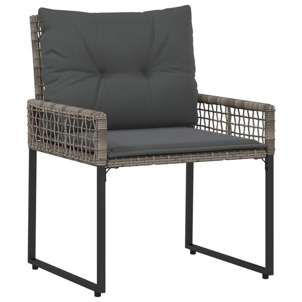 vidaXL Zunanji pohi&scaron;tveni set z blazino 3 pcs Siva