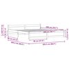 vidaXL Konstrukcija postelje Voskast rjav 205.5 x 95.5 x 51 cm