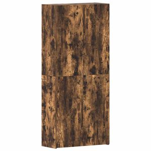 vidaXL Omara za čevlje 80 x 35.5 x 180 cm Inženirski les večbarvno