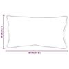 vidaXL Vzglavnik z blazino Bela 61 x 41 x 20 cm Poliester