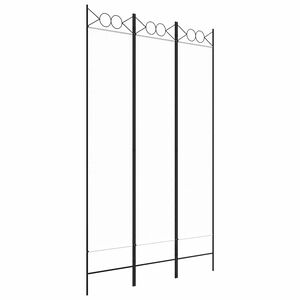 vidaXL Paravan 3-delni bel 120x200 cm blago
