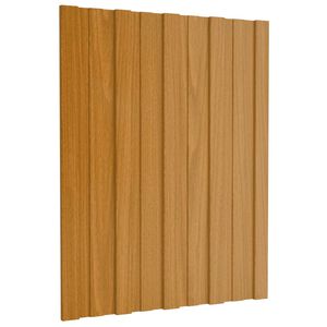 vidaXL Stre&scaron;ni panel 12 pcs Naravna 60 x 45 cm Pocinkano jeklo