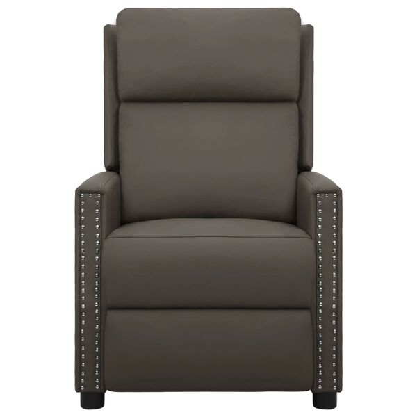 vidaXL Masažni stol s funkcijo vstajanja sivo umetno usnje