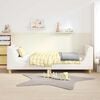vidaXL Otroški posteljni okvir z vznožjem krema 90 x 190 cm