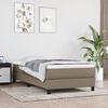 vidaXL Vzmetnica z žepkasto vzmetjo srednje trdote taupe 100x200x20 cm blago