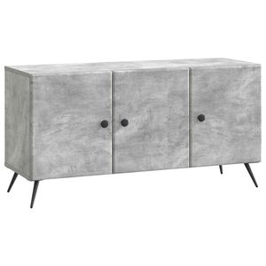 vidaXL TV omarica Betonsko siva 99 x 34,5 x 50 cm Inženirski les