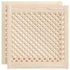 vidaXL Vrata za omarico z mrežico 2 kosa 59,5x61,5 cm trdna borovina