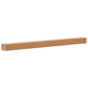 vidaXL Vrtna visoka greda 582 x 50 x 36 cm Cinkana jeklena