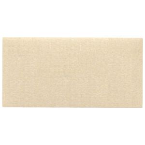 vidaXL Stenska glavna postelja 12 kos 60 x 30 cm krema blago