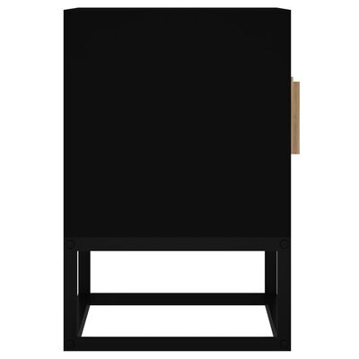 vidaXL TV omarica črna 105x30x45 cm inženirski les in železo