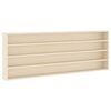 vidaXL Stenska vitrina Montaža za steno Bež 100 x 8,5 x 36 cm