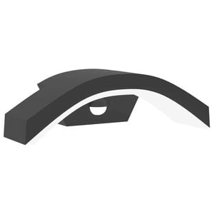 vidaXL Zunanja LED stenska senzorska svetilka črna tlačno lit aluminij