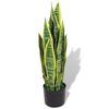 vidaXL Umetna rastlina sanseverija v loncu 65 cm zelene barve